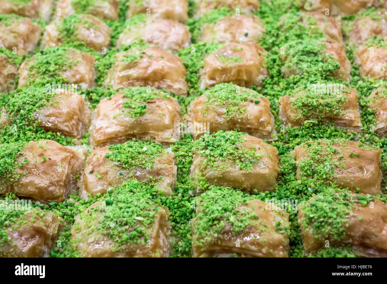Il Baklava dalla cucina turca. Foto Stock
