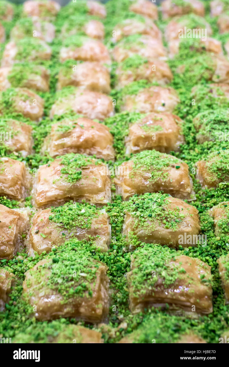 Il Baklava dalla cucina turca. Foto Stock