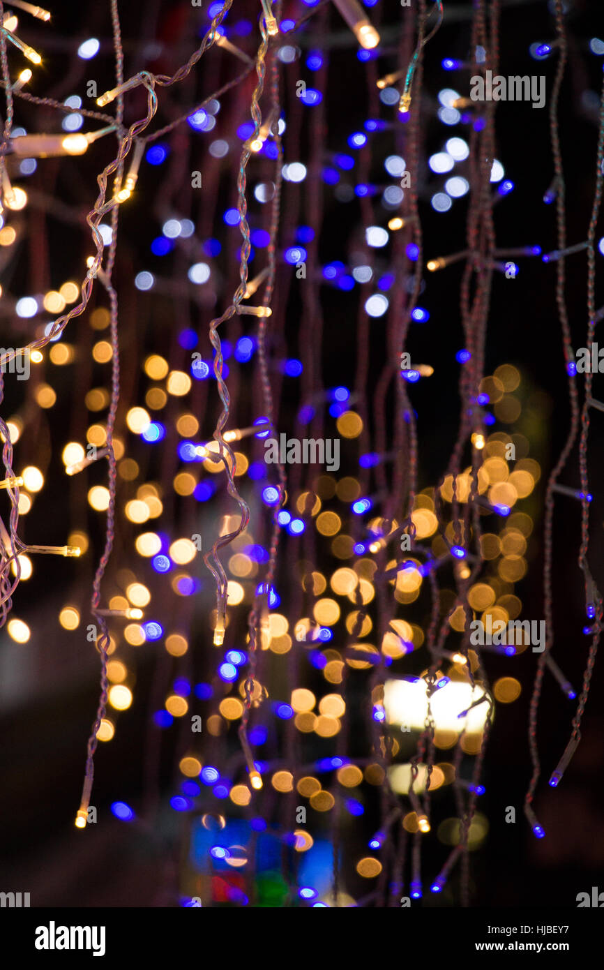 Le luci di Natale e la festa delle luci di un certo tipo Foto Stock