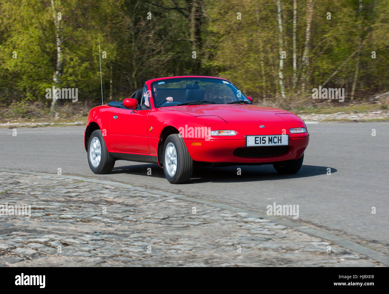 Mk1 Mazda MX5 open top giapponese auto sportive (1991 - 1998), ispirata al classic British 60s le auto sportive Foto Stock