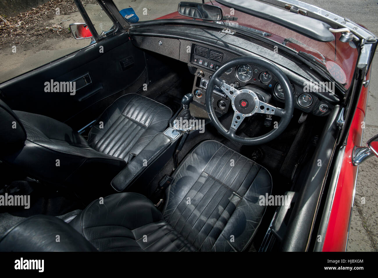 1979 MGB paraurti di gomma roadster, classic British open auto sportiva Foto Stock