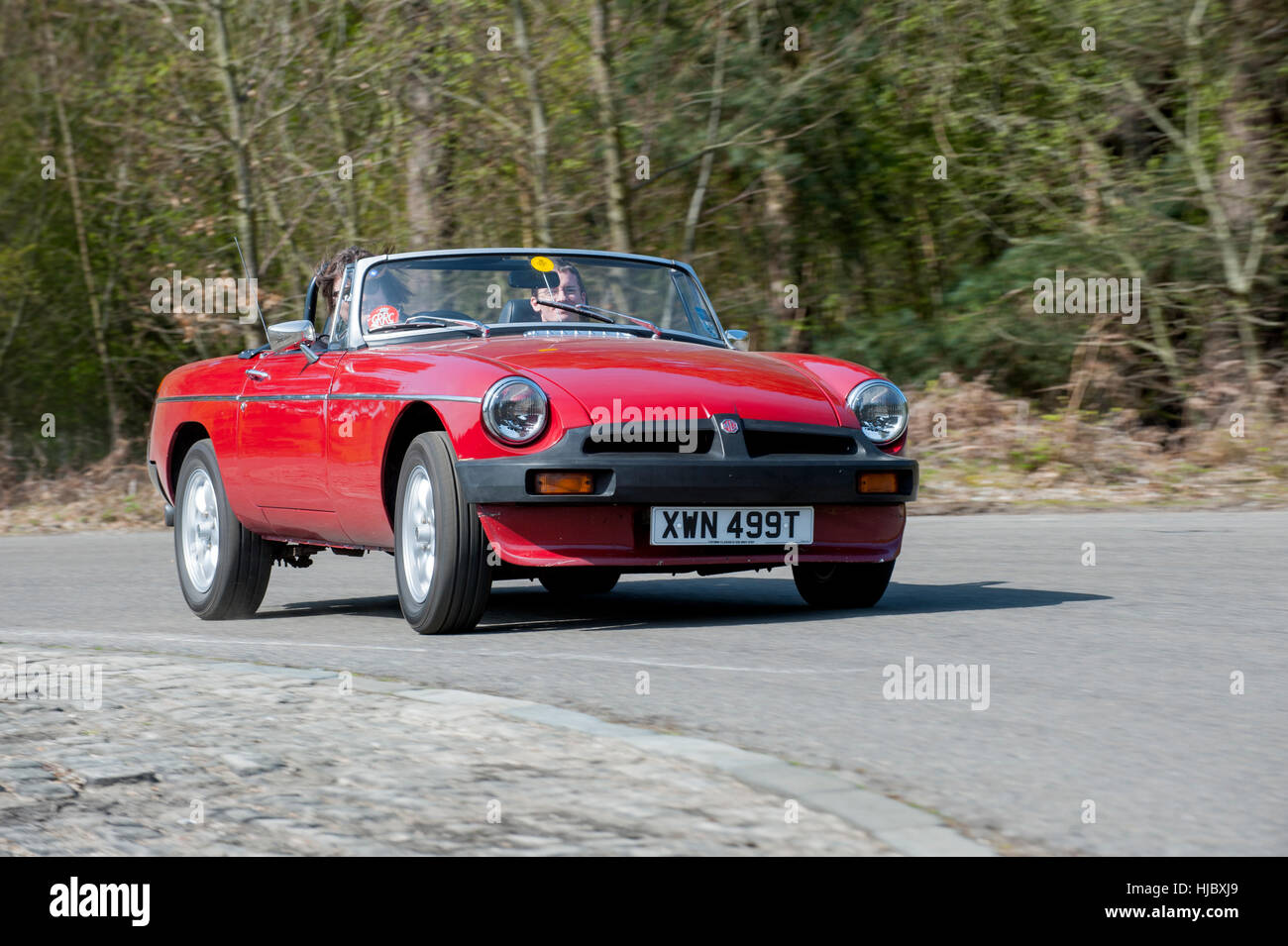 1979 MGB paraurti di gomma roadster, classic British open auto sportiva Foto Stock