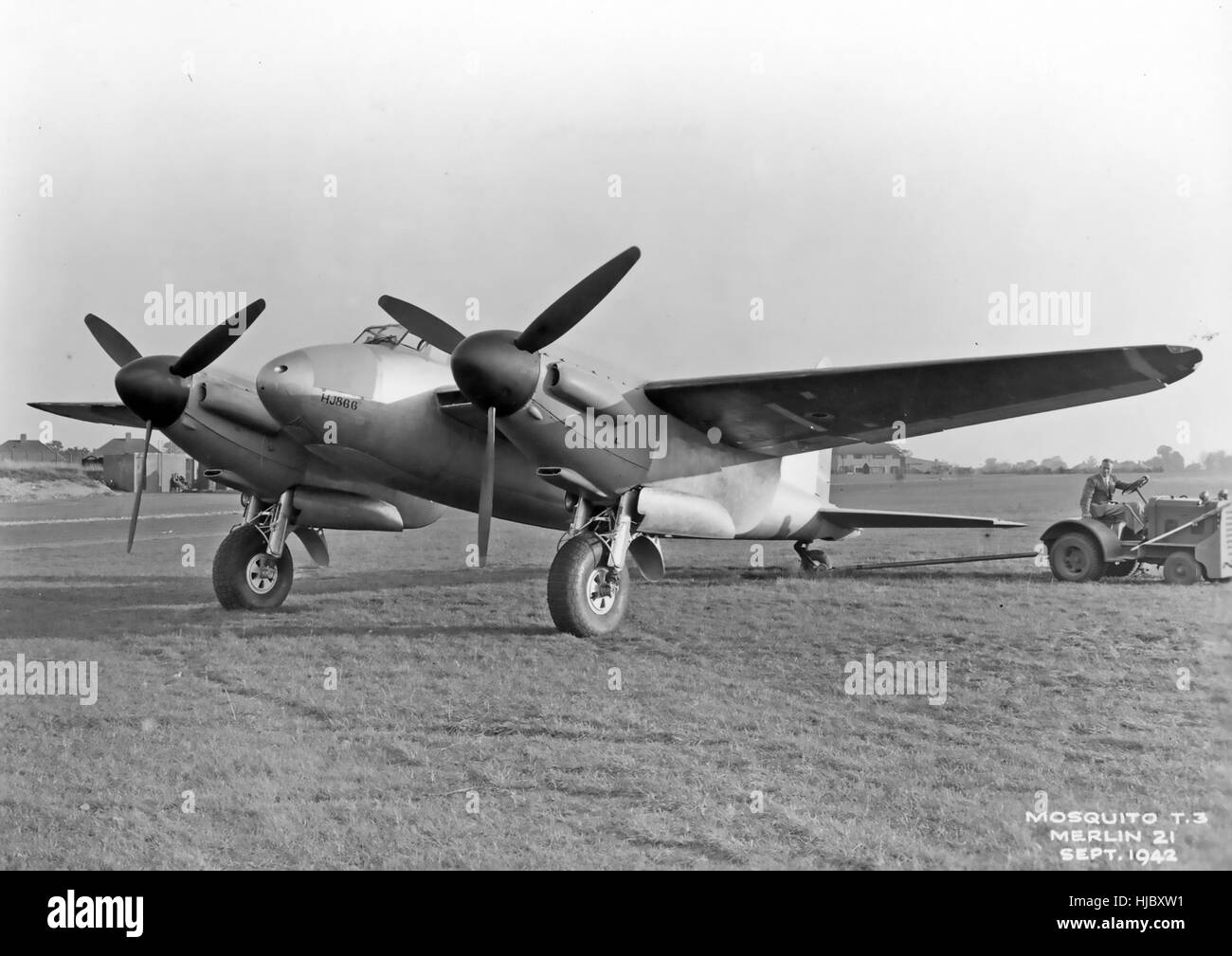 De HAVILAND MOSQUITO T.3 coded HJ866 nel settembre 1942 . Ministero dell'aria foto Foto Stock