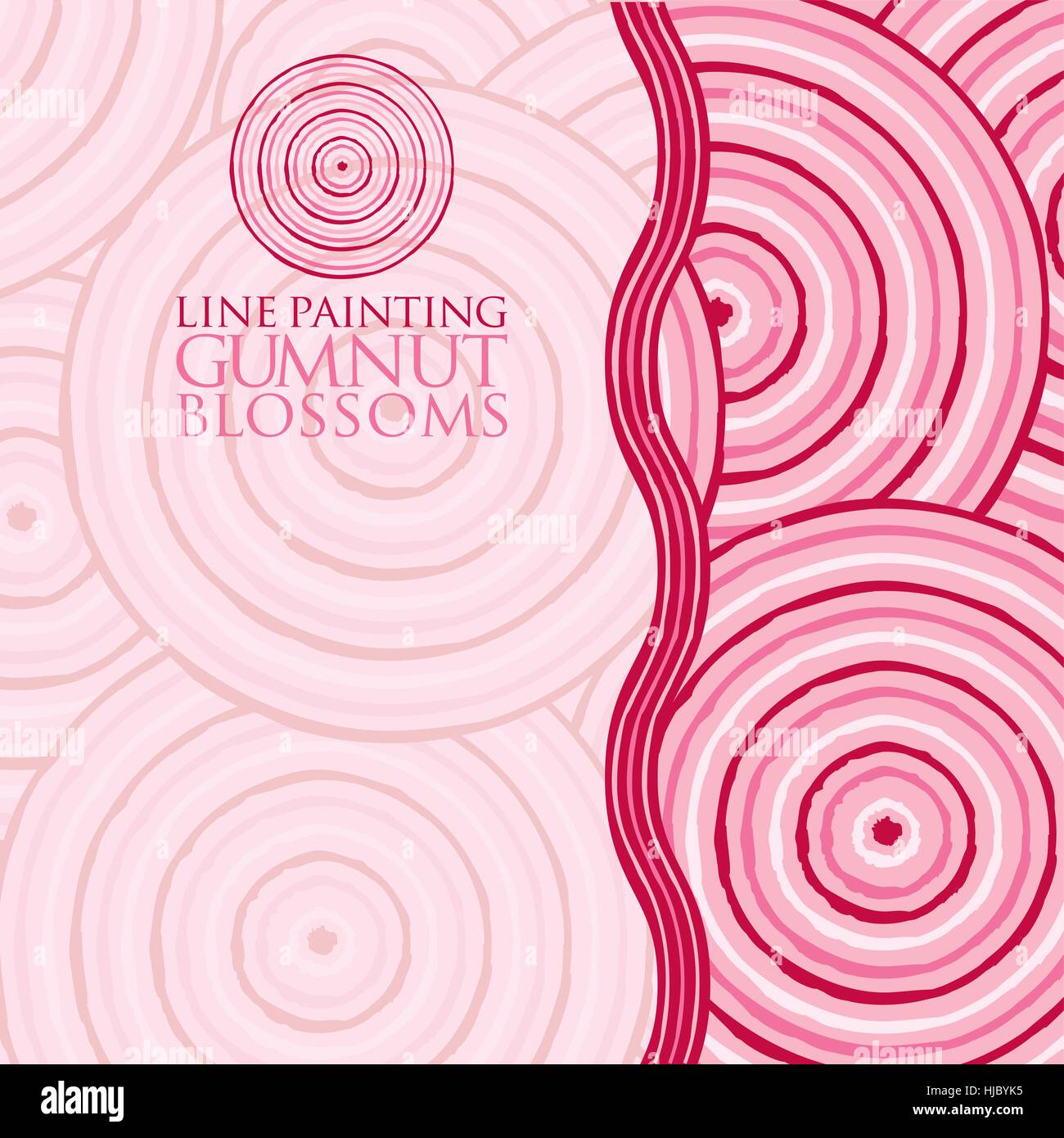 La pittura di linea invitare/ greeting card in formato vettoriale. Illustrazione Vettoriale