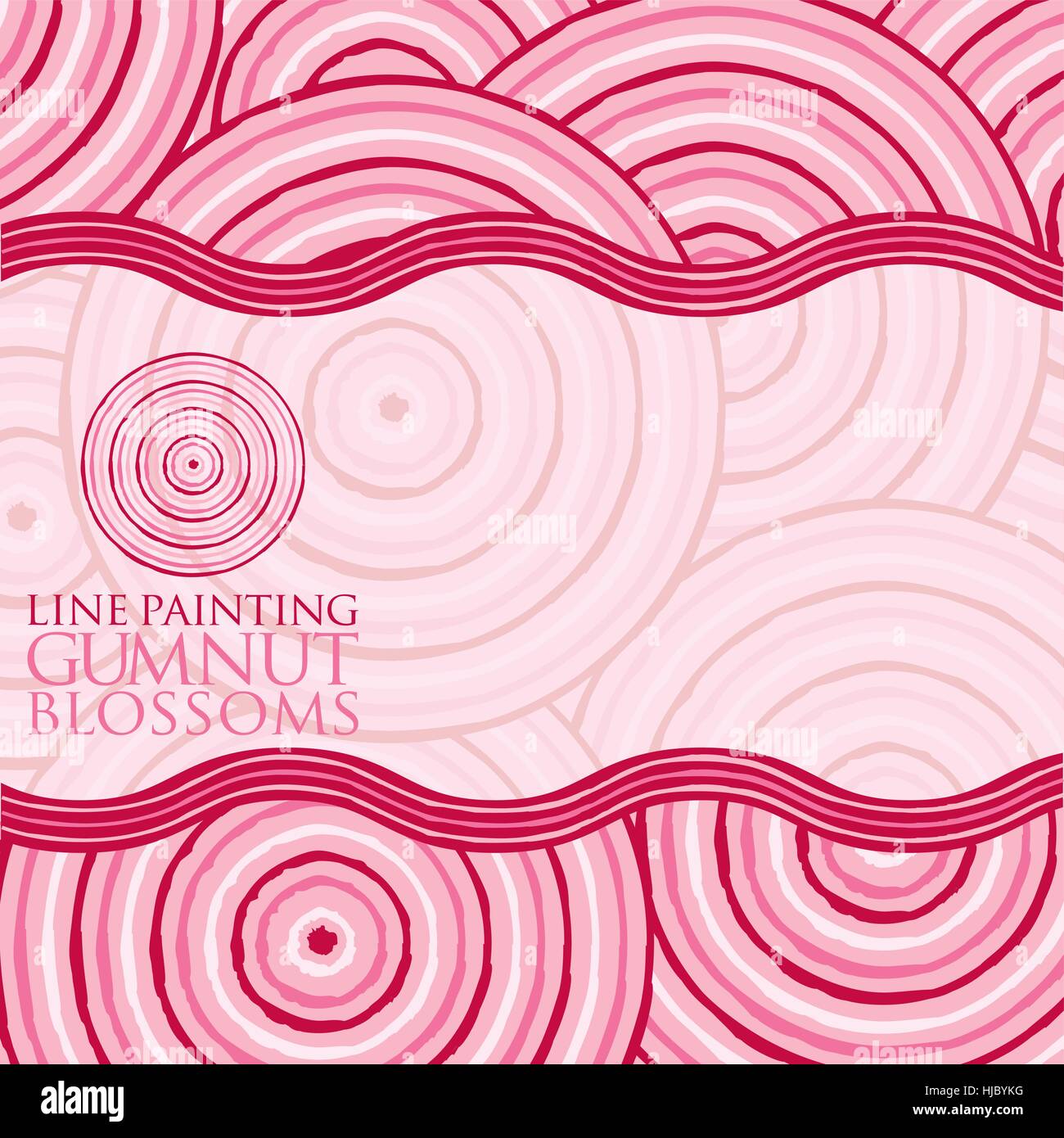 La pittura di linea invitare/ greeting card in formato vettoriale. Illustrazione Vettoriale