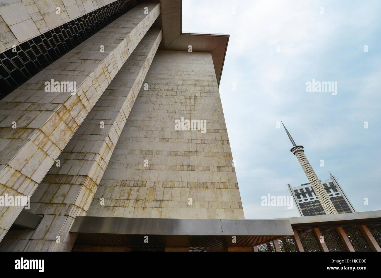 La Moschea Istiqlal a Giacarta, Java, Indonesia Foto Stock