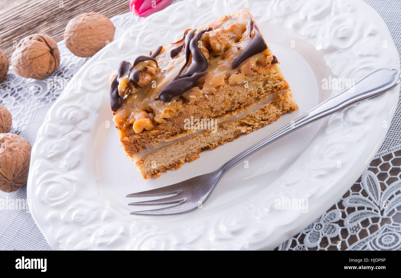 Torta, torta, torte, dado tart, morabuoy, caramello, cucine, dessert, cioccolato, Foto Stock