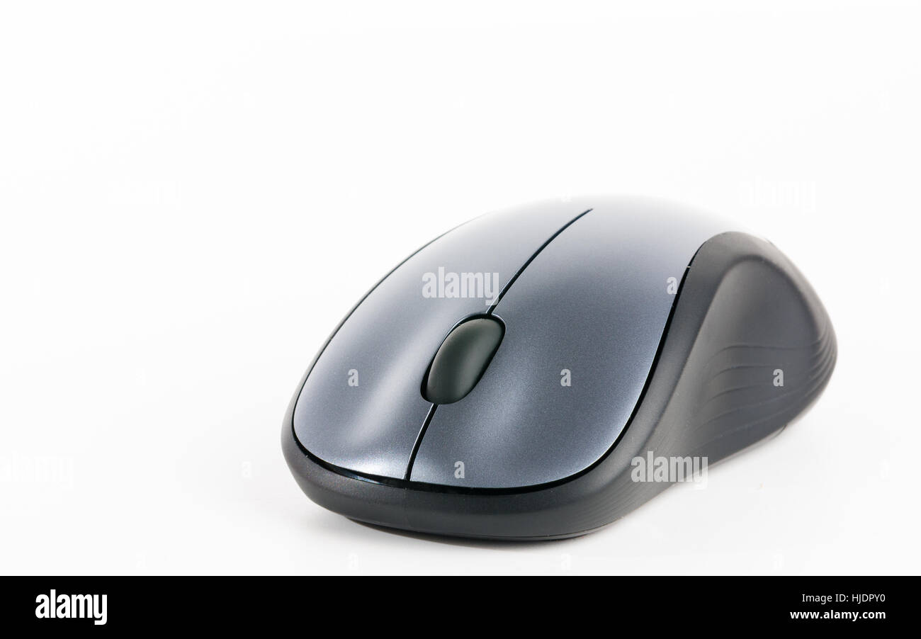 Il mouse del computer isolati su sfondo bianco Foto Stock