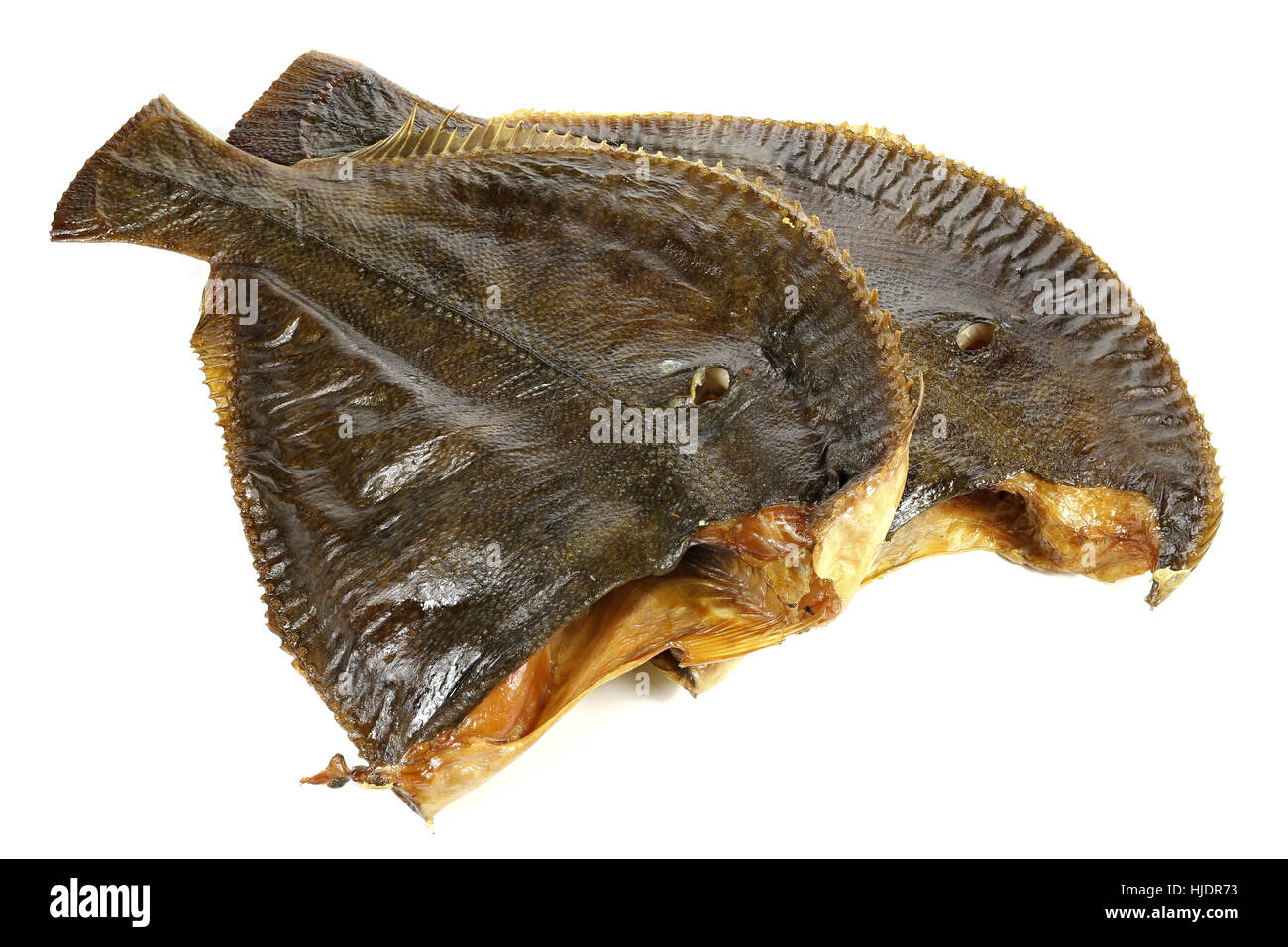 Passere affumicato isolati su sfondo bianco Foto Stock