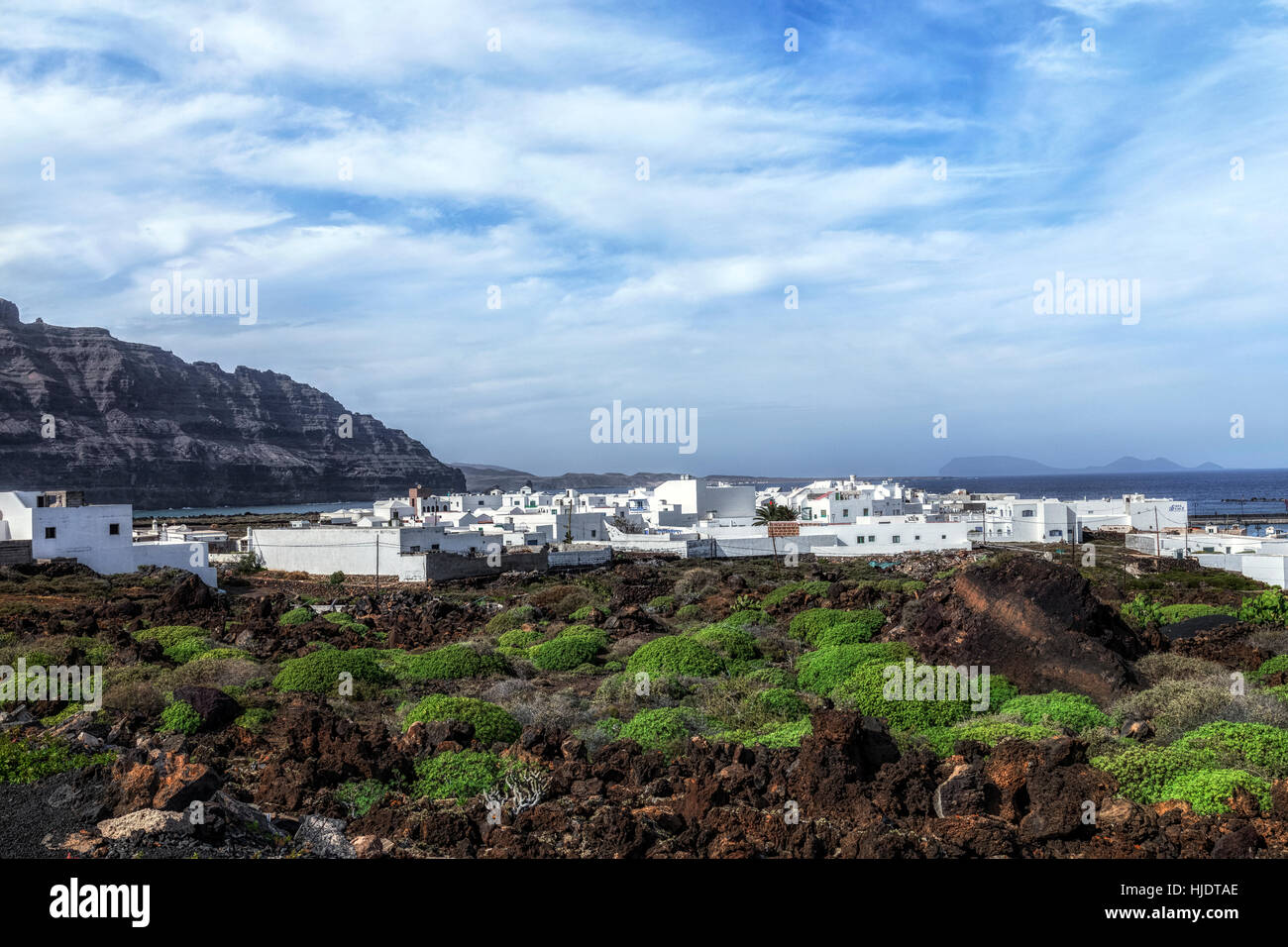 Orzola, Haria, Lanzarote, Isole Canarie, Spagna Foto Stock