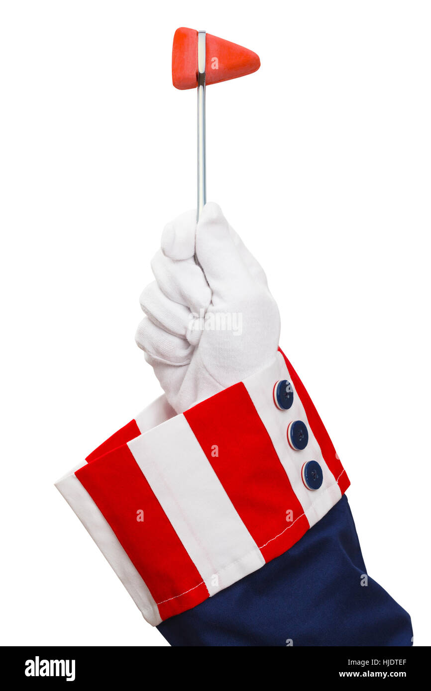 Presidente Azienda martello Reflex isolato su bianco. Foto Stock