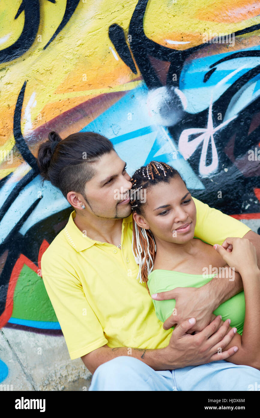 Guy, donna, gli esseri umani e la tratta di esseri umani, persone, folk, persone, umana, uomo, Foto Stock