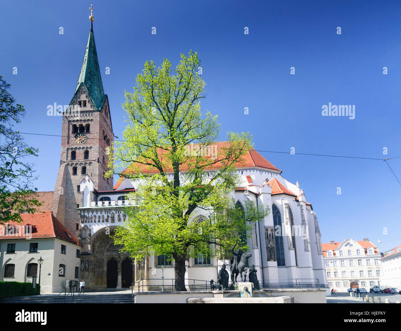 Augusta: Cattedrale, Schwaben, Svevia, Baviera, Baviera, Germania Foto Stock