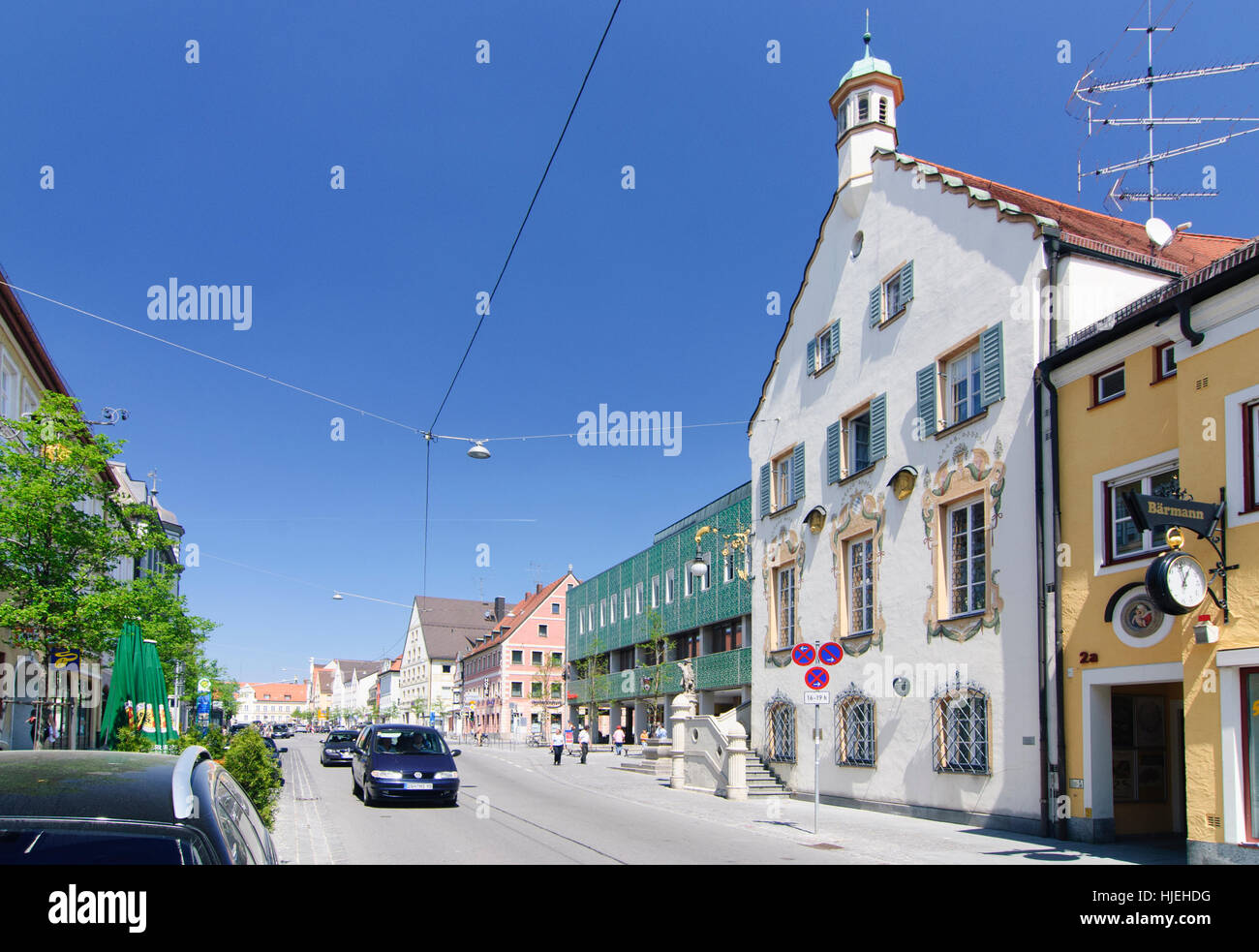 Fürstenfeldbruck: Vecchio Municipio, Oberbayern, Alta Baviera, Baviera, Baviera, Germania Foto Stock