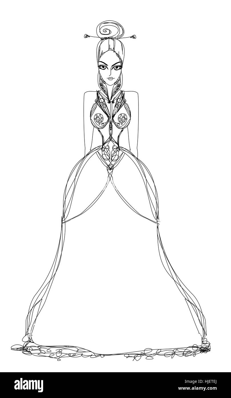 Donna Bella, beauteously, Nizza, chiesa, il matrimonio, il matrimonio, il matrimonio Foto Stock