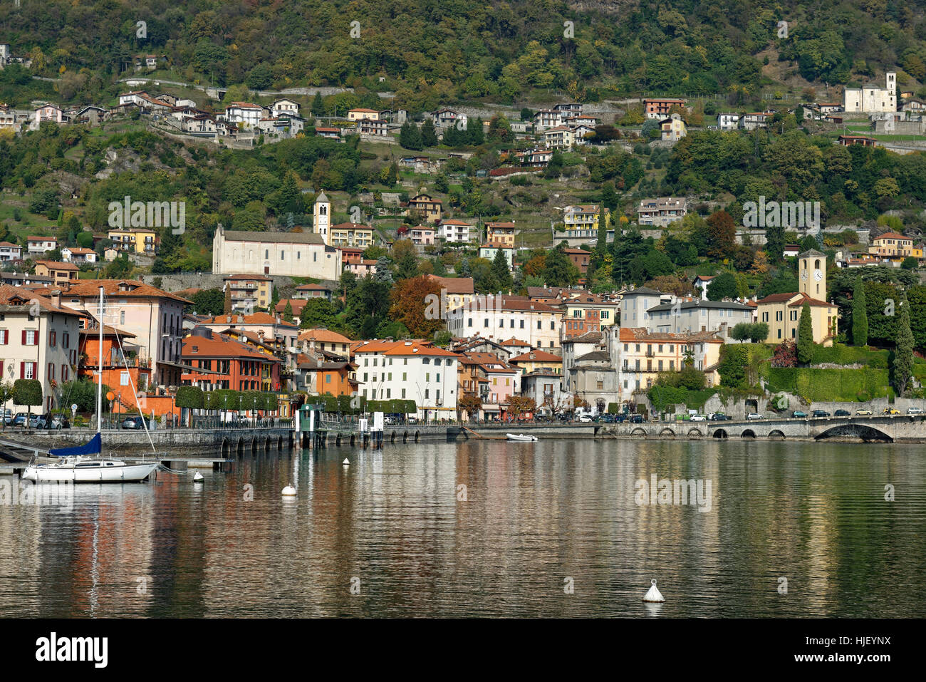 Gravedona lago di Como, il lago di Como, Lombardia, Italia Foto Stock