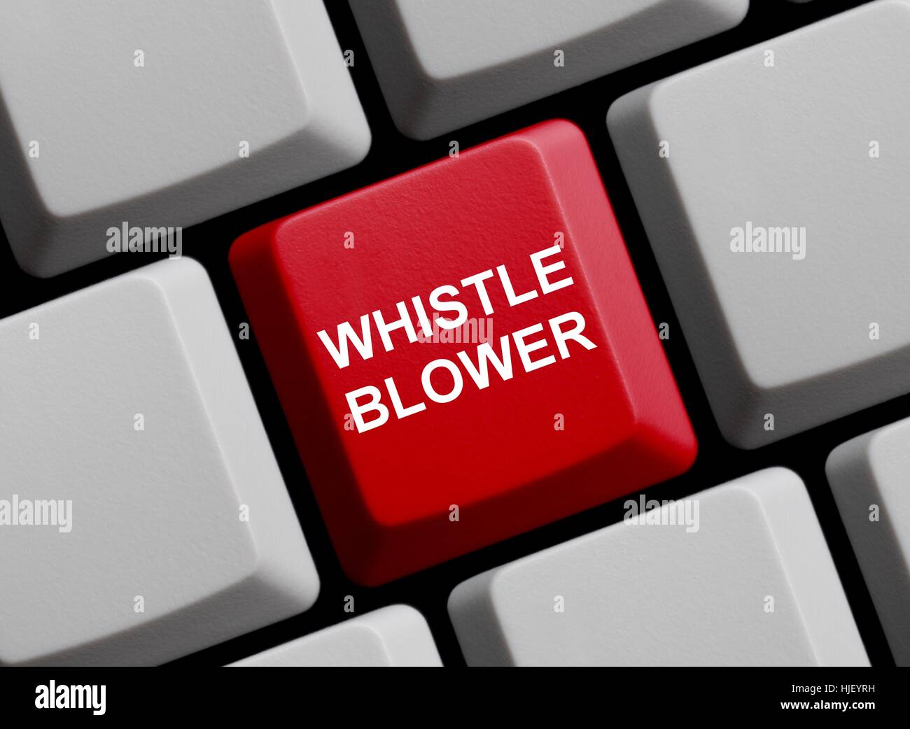 Whistleblower online Foto Stock