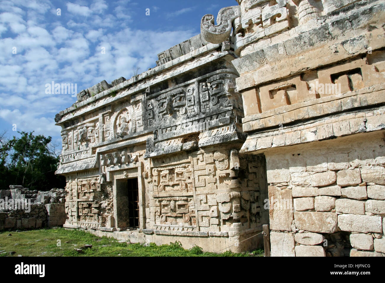 La rovina, il patrimonio culturale mondiale, archeologia, Messico maya, Chichen Itza monjas Foto Stock