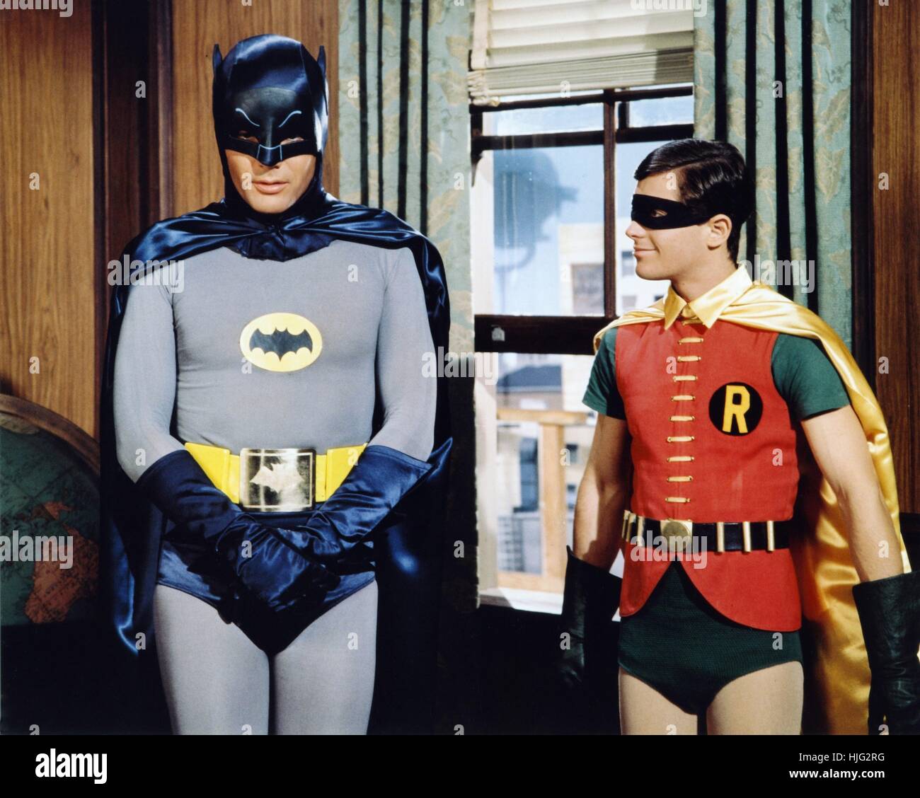 Batman serie TV 1966 -1968 USA Direttore : Leslie H. Martinson Adam West, Burt Ward Foto Stock