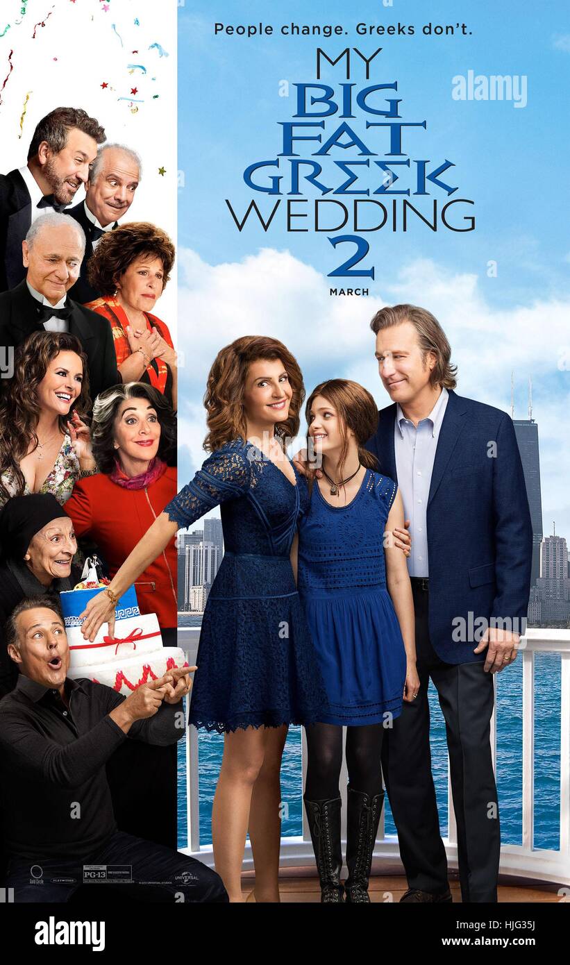 My Big Fat Greek Wedding 2 Anno : 2016 USA Direttore : Kirk Jones Nia Vardalos, Elena Kampouris, John Corbett poster (USA) Foto Stock