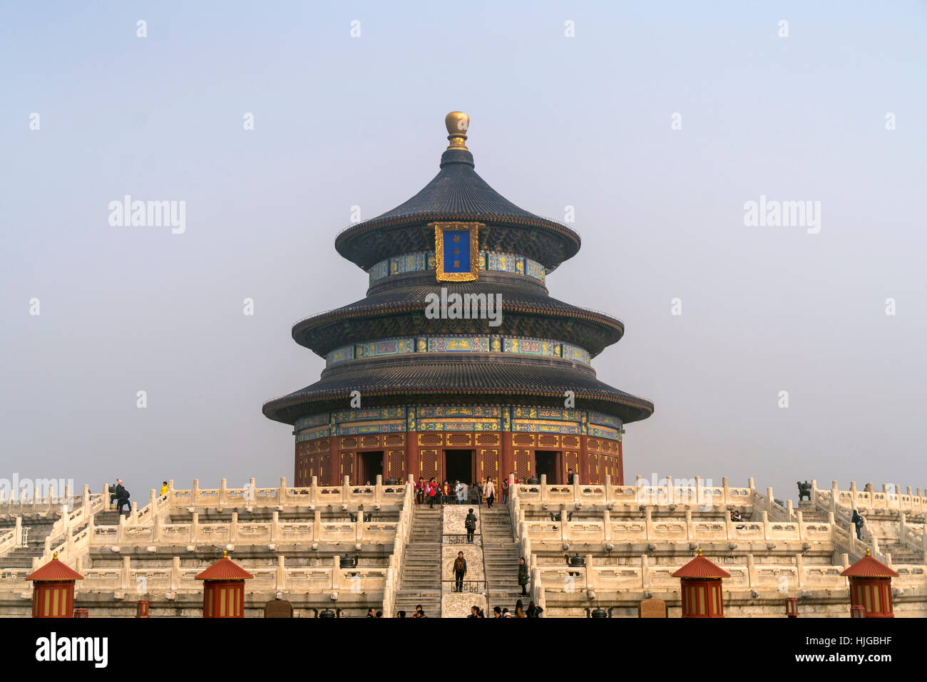 La sala di preghiera per i buoni raccolti all'interno del Tempio del Cielo a Pechino, Cina Foto Stock