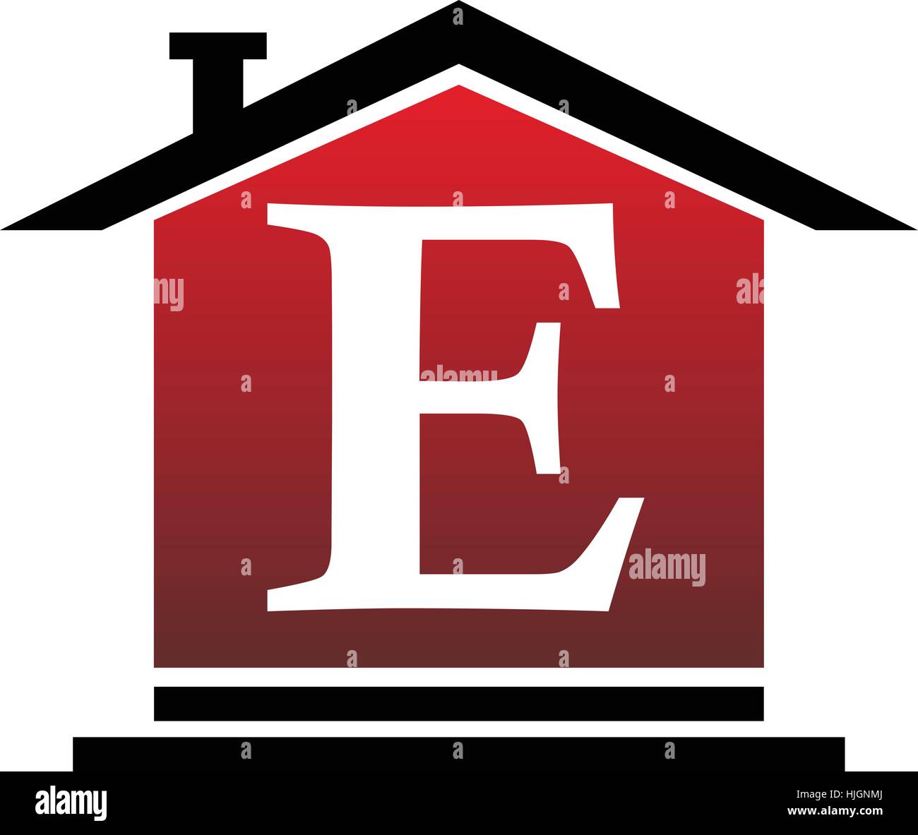 Real Estate e iniziale Illustrazione Vettoriale