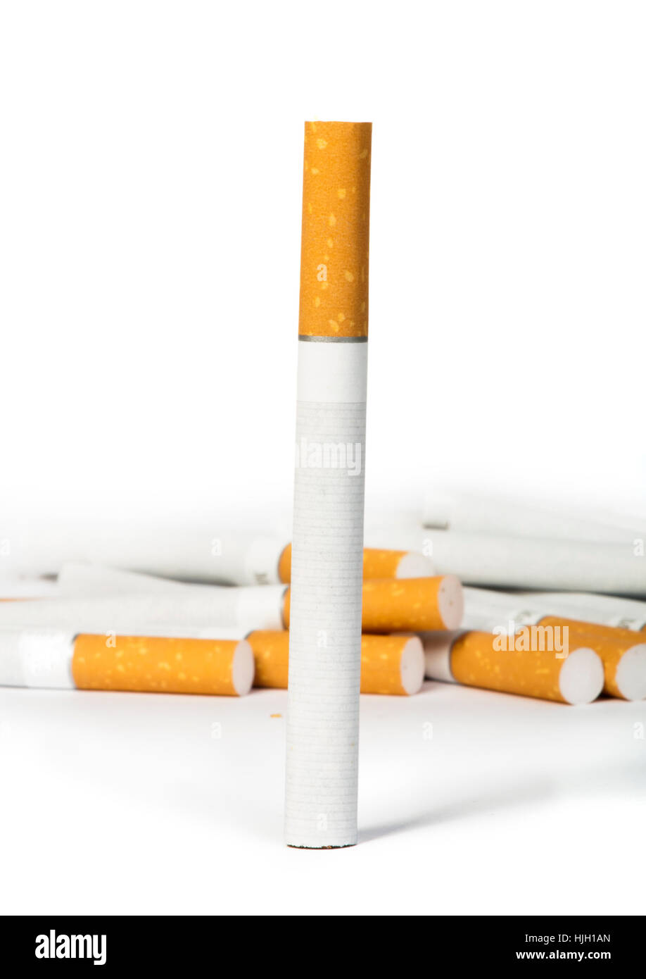 Sigaretta, sigaro, pericolo, salute, isolato, morte, closeup, rischio, lussuria, Foto Stock