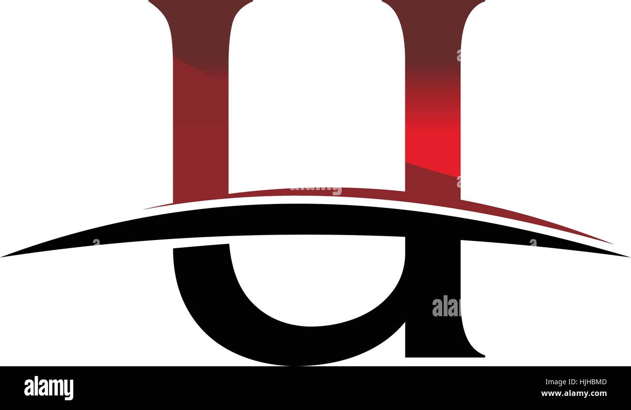 Swoosh U iniziale Illustrazione Vettoriale