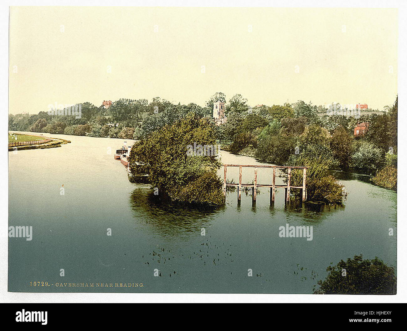 Caversham, nei pressi di Reading, Londra e sobborghi, Inghilterra - Photochrom XIX SECOLO Foto Stock