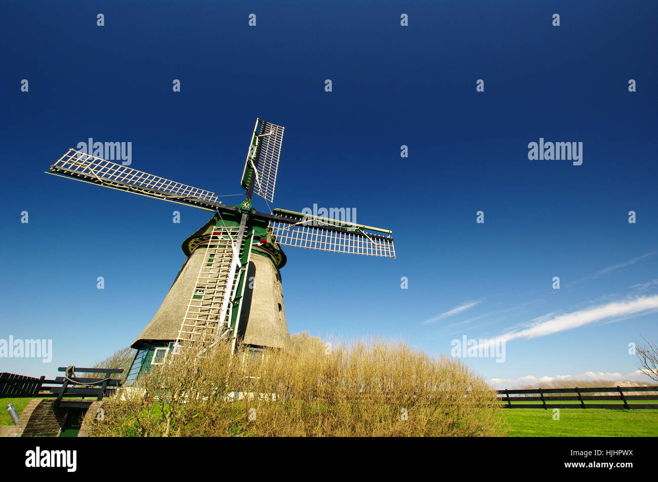 Mulino a vento a groet,North Holland Foto Stock