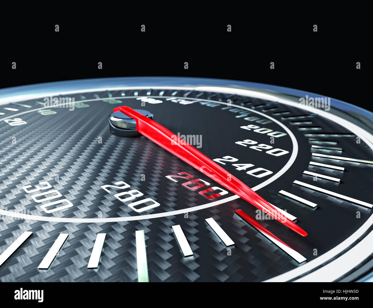 Fibra di carbonio tachimetro immagine di rendering Foto Stock