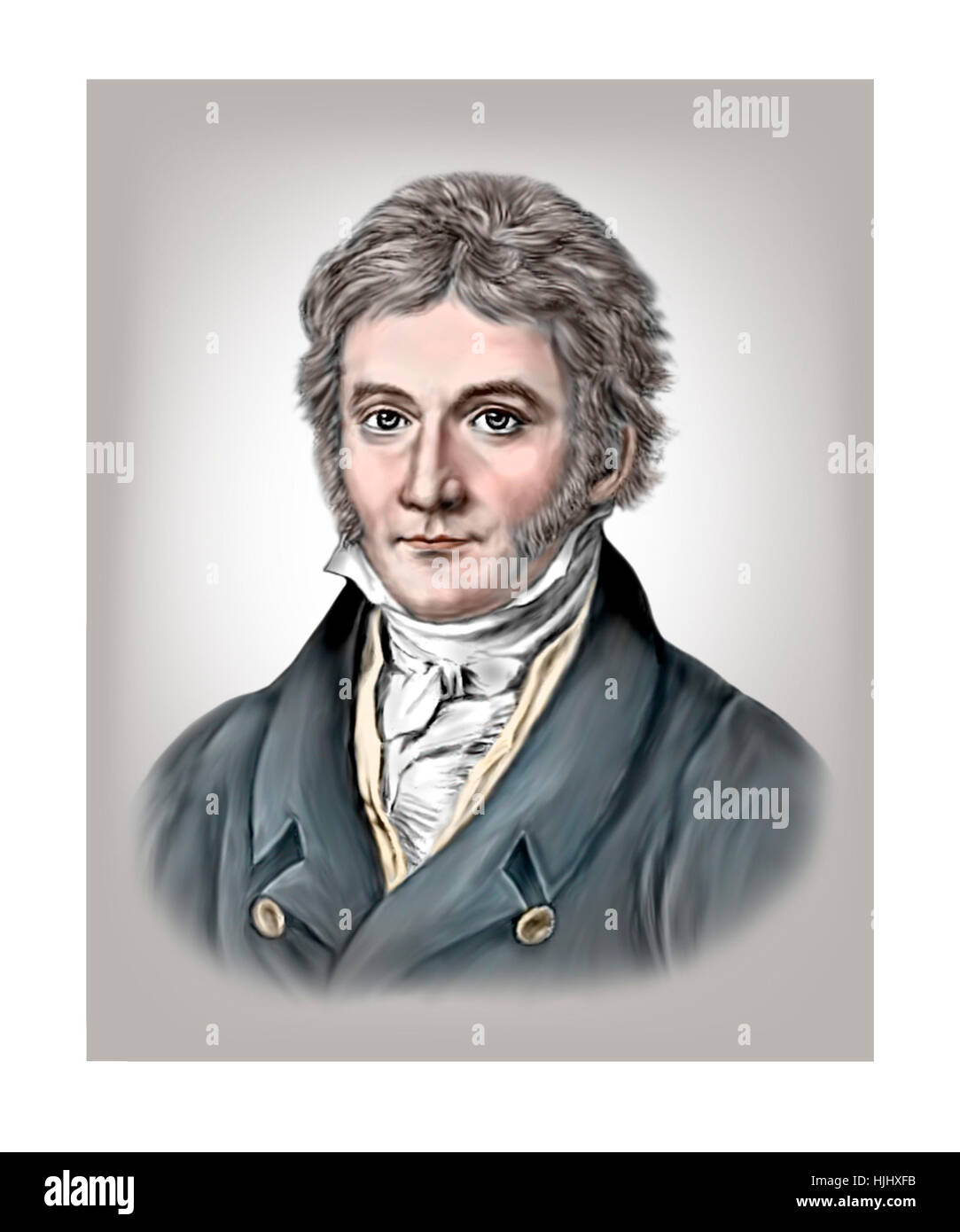 Carl Friedrich Gauss, 1777-1855, matematico Foto Stock