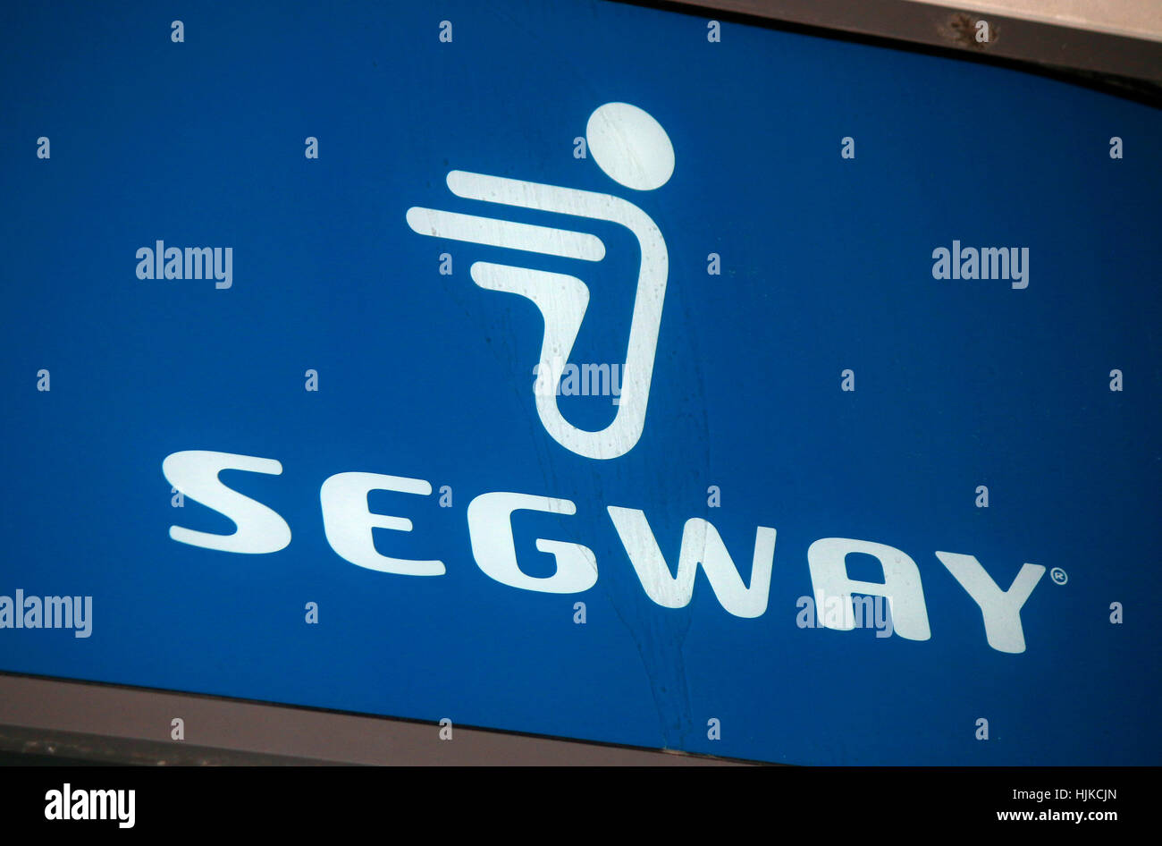 Das Logo der Marke 'Segway', Berlino. Foto Stock