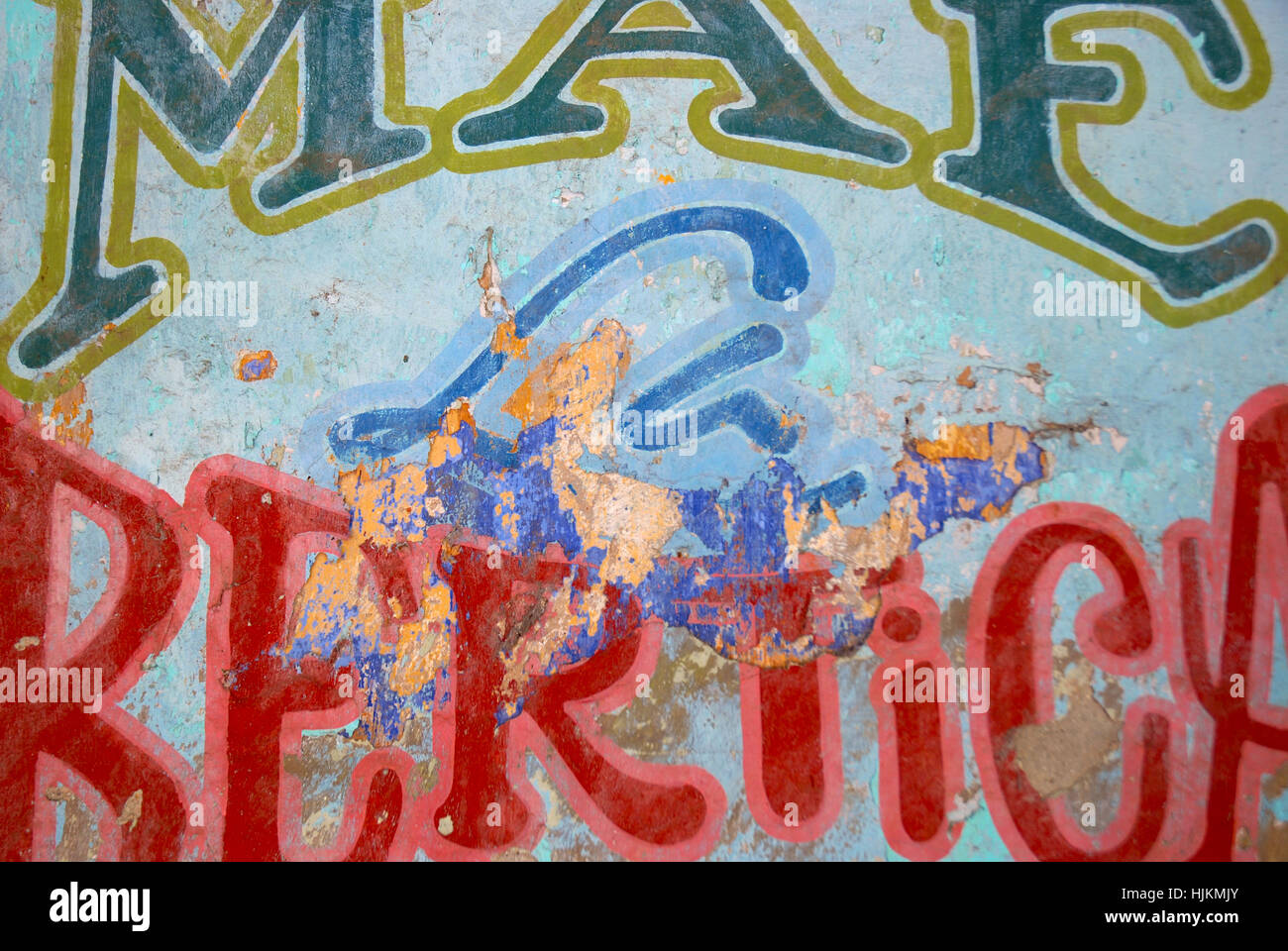 Mae la Bertica Fruit Shop, l'Avana, Cuba. Foto Stock