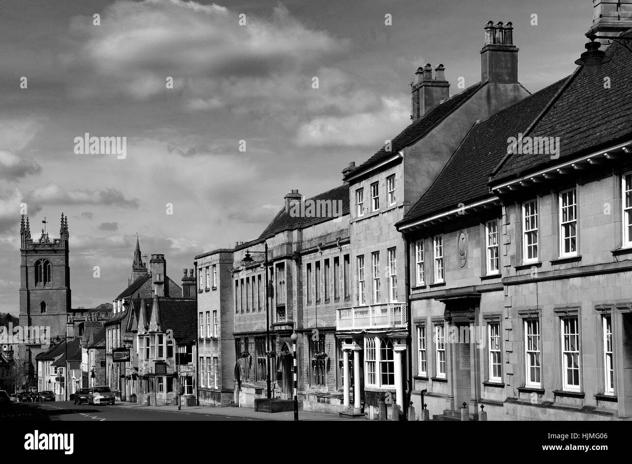 St Martins chiesa e architettura, Stamford Town, Lincolnshire Foto Stock