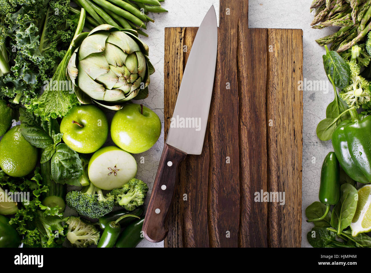 Varietà di verdure e frutta Foto Stock