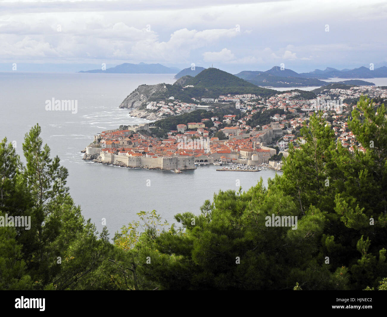 Dubrovnik,famoso e antico porto e città,croazia,l'Europa,1 Foto Stock