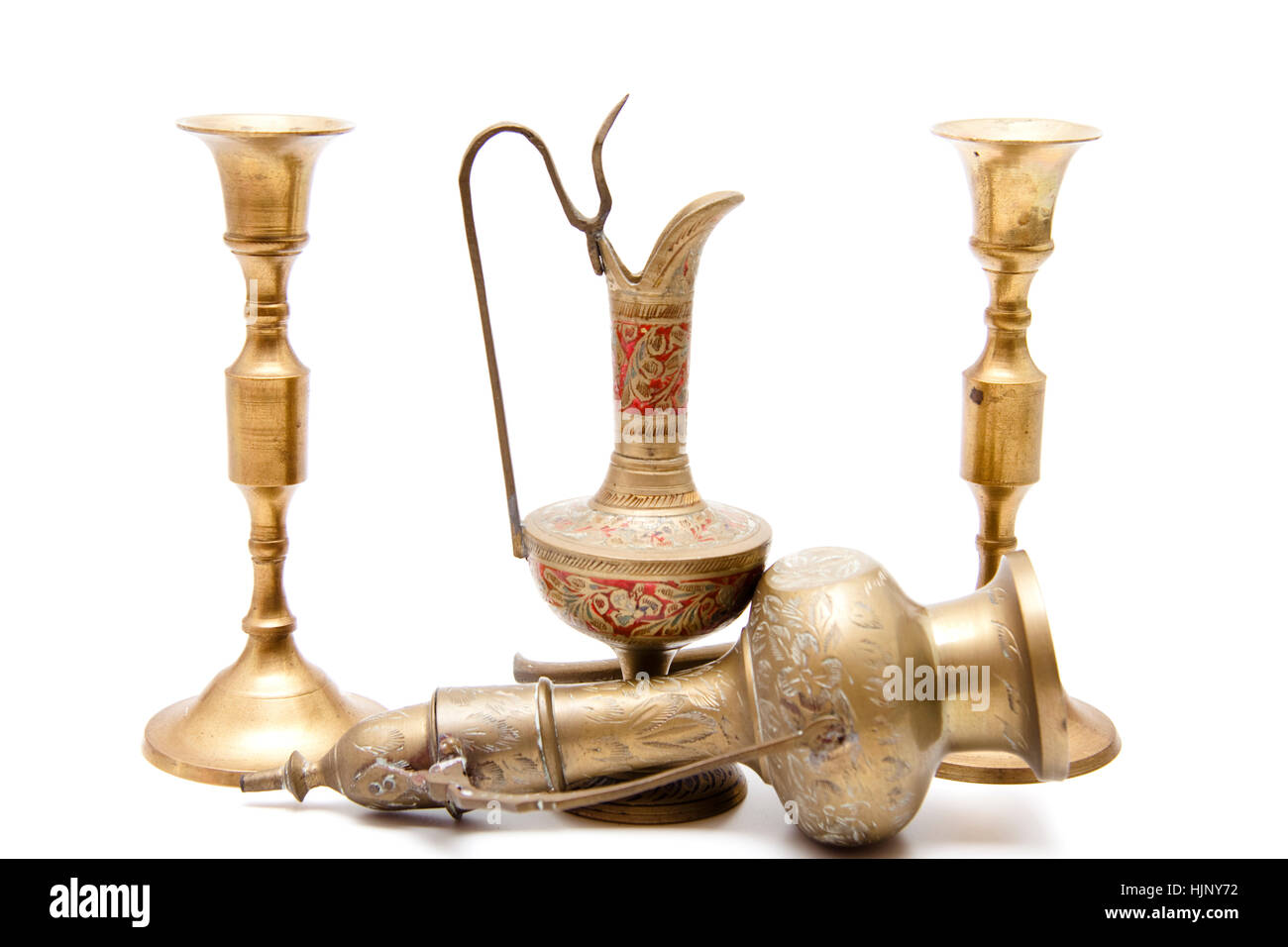 Caraffa, candela stick, candela portatore, oggetto, domestico, caraffa, candela stick, Foto Stock