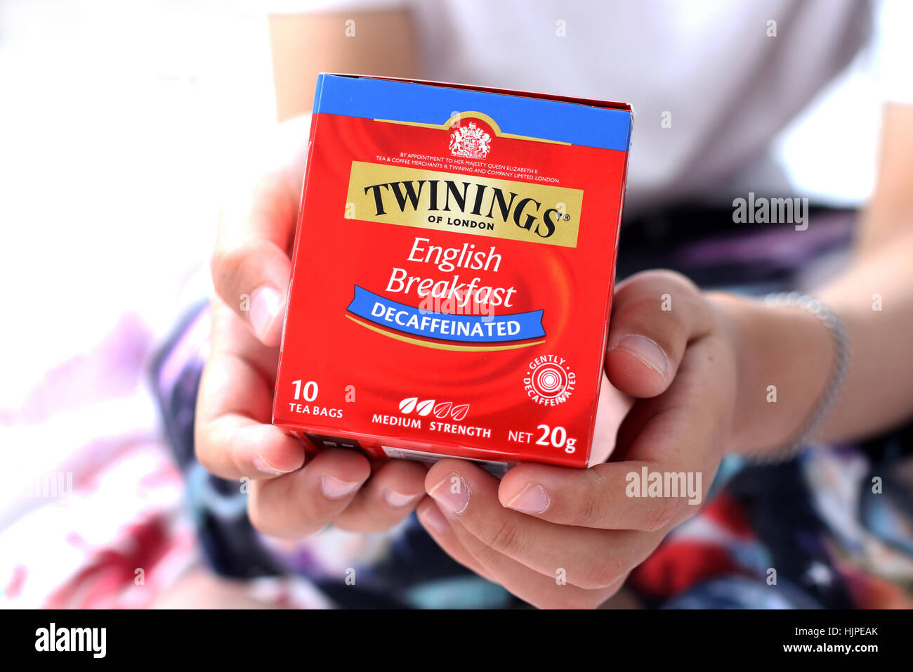 Twinings English Breakfast Tea Decaffinated Foto Stock