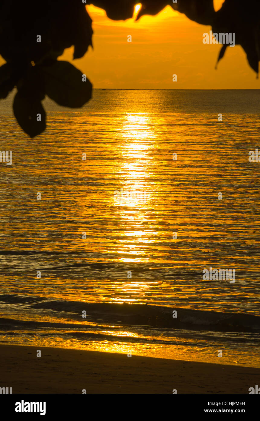 Bella cloudscape sul mare Foto Stock
