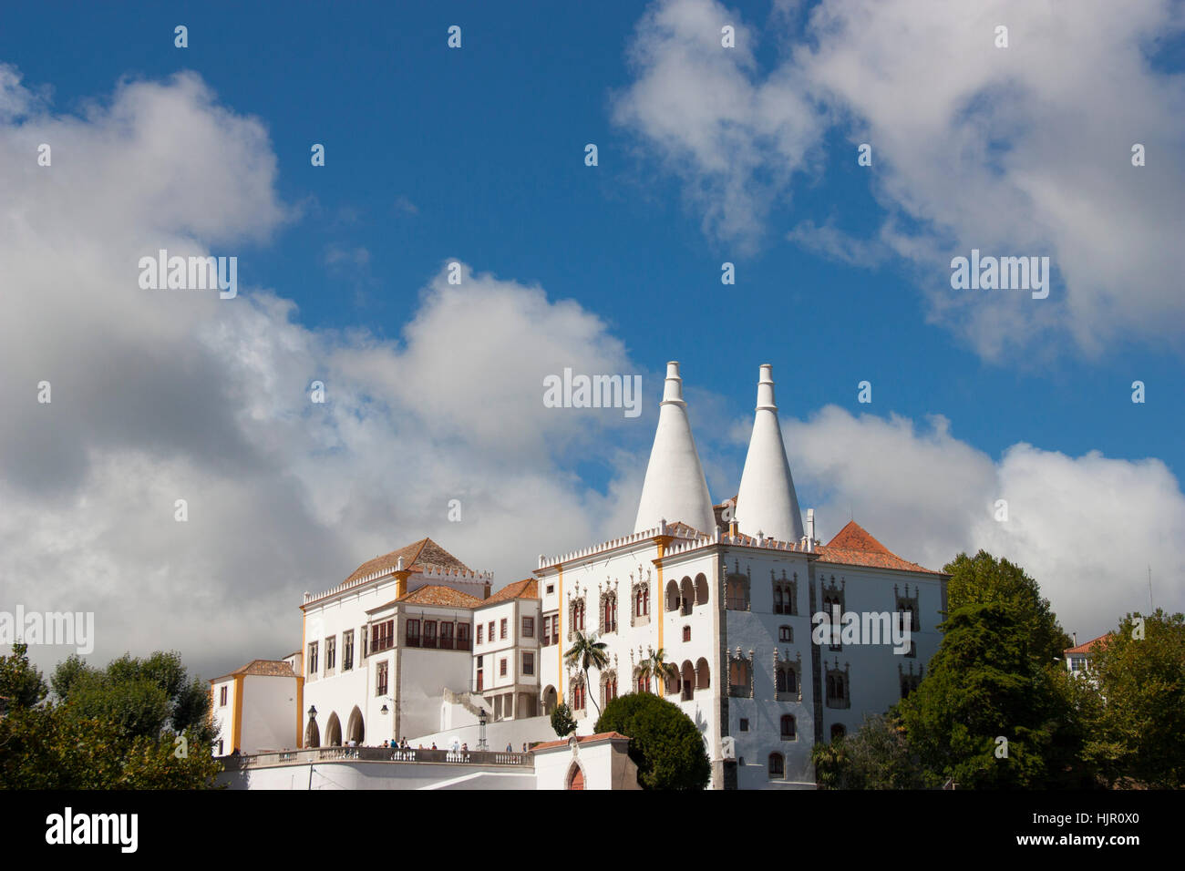 Palazzo Nazionale, Sintra, Sito Patrimonio Mondiale dell'UNESCO, Portogallo Foto Stock