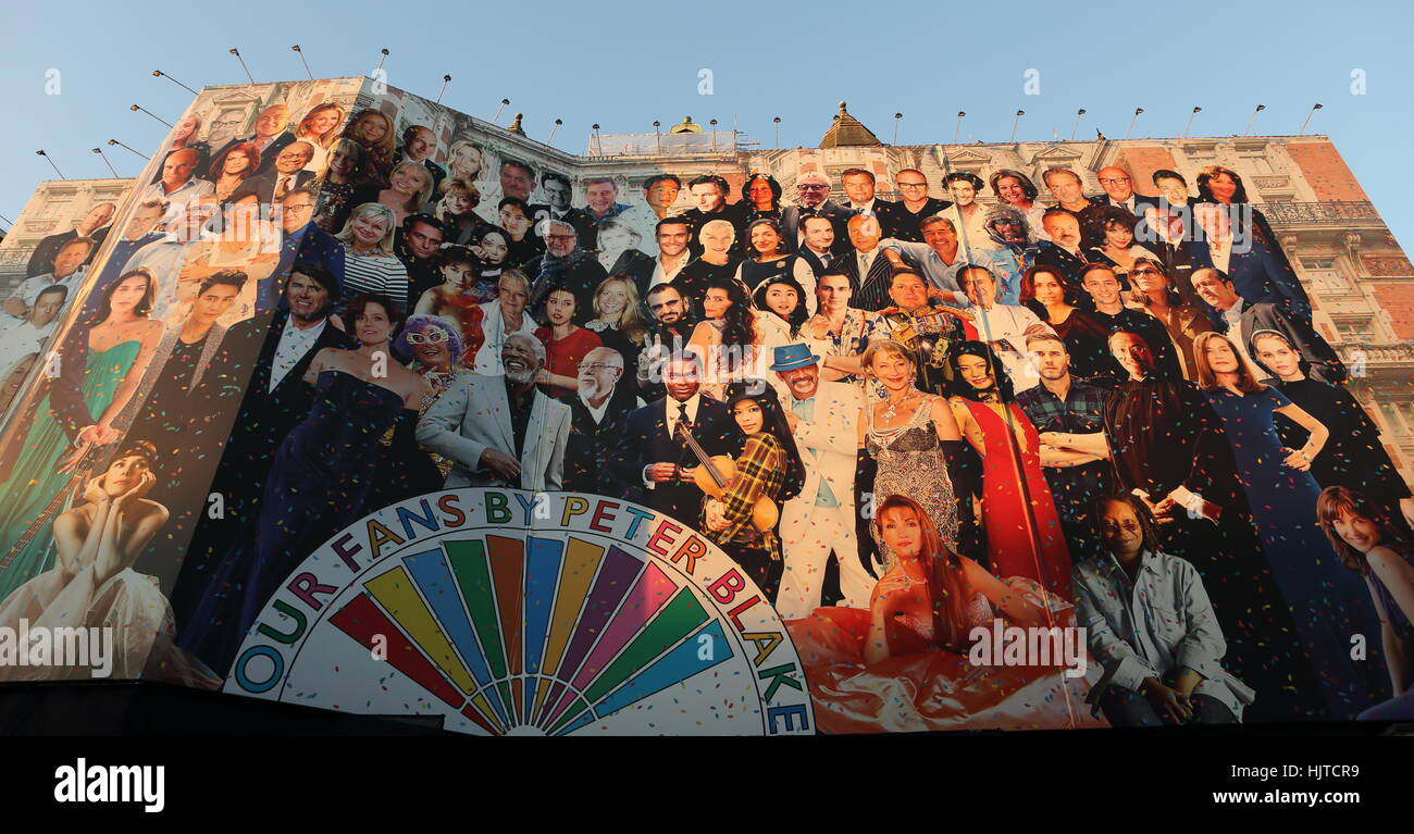 I nostri fan di Peter Blake, Mandarin Oriental, Knightsbridge, Londra Foto Stock