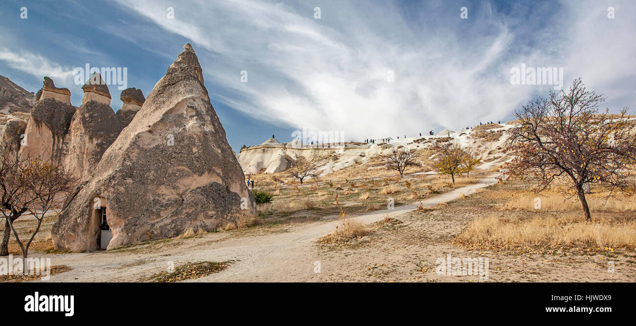 Formazione di roccia in Cappadocia Turchia Foto Stock