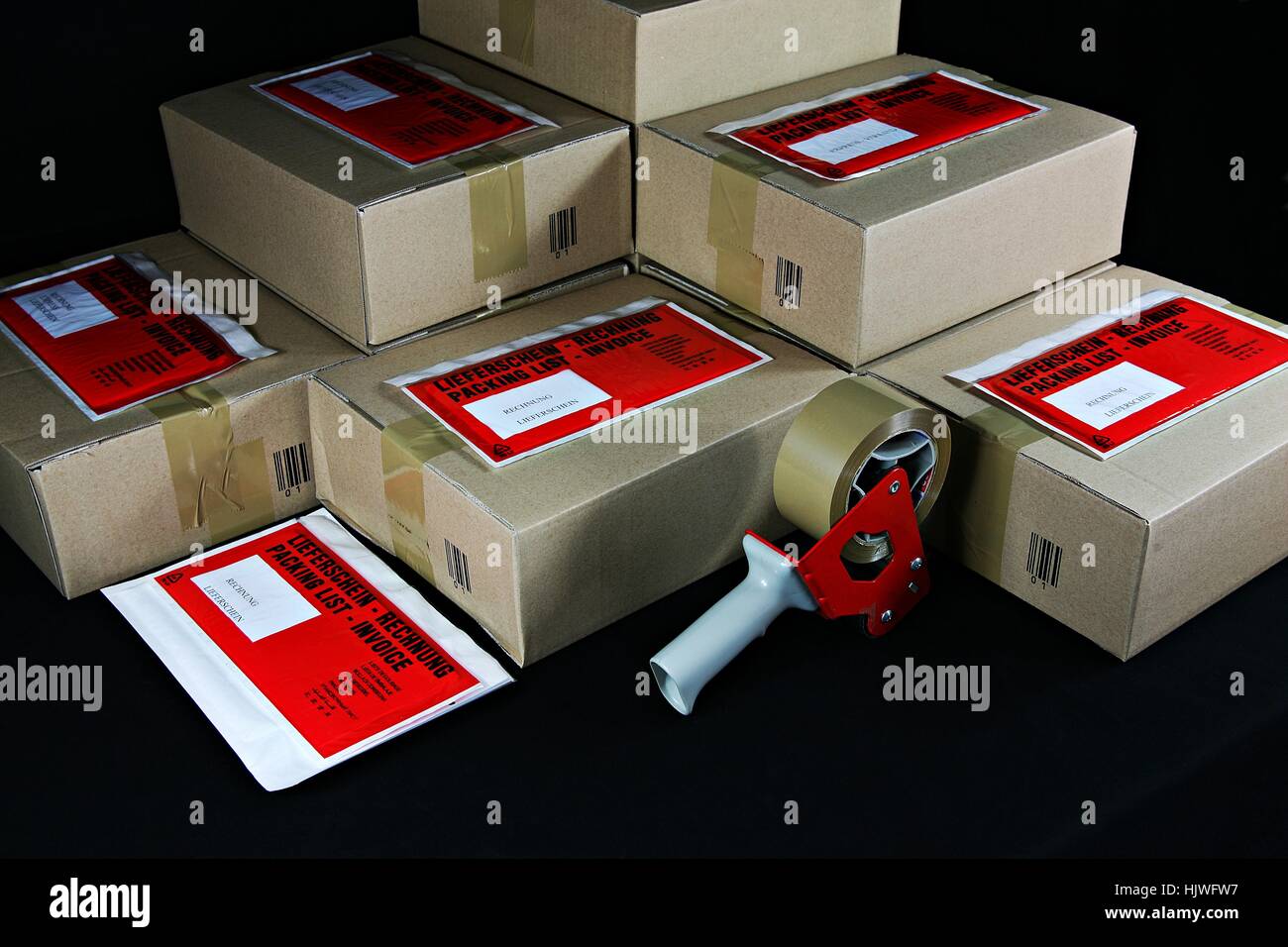 Parcel service,confezioni,consegna pacchi postali,,pacco Foto Stock