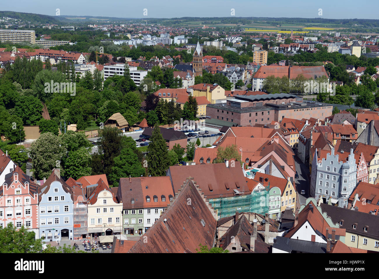 Città vecchia di Baviera, storica città, casa, casa, casa di abitazione, Foto Stock