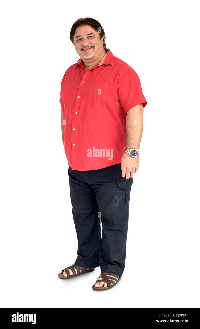 Persone uomo corpo pieno Studio concetto Shoot Foto Stock