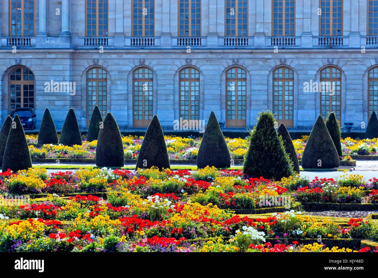 Parterre del castello di Versailles Foto Stock