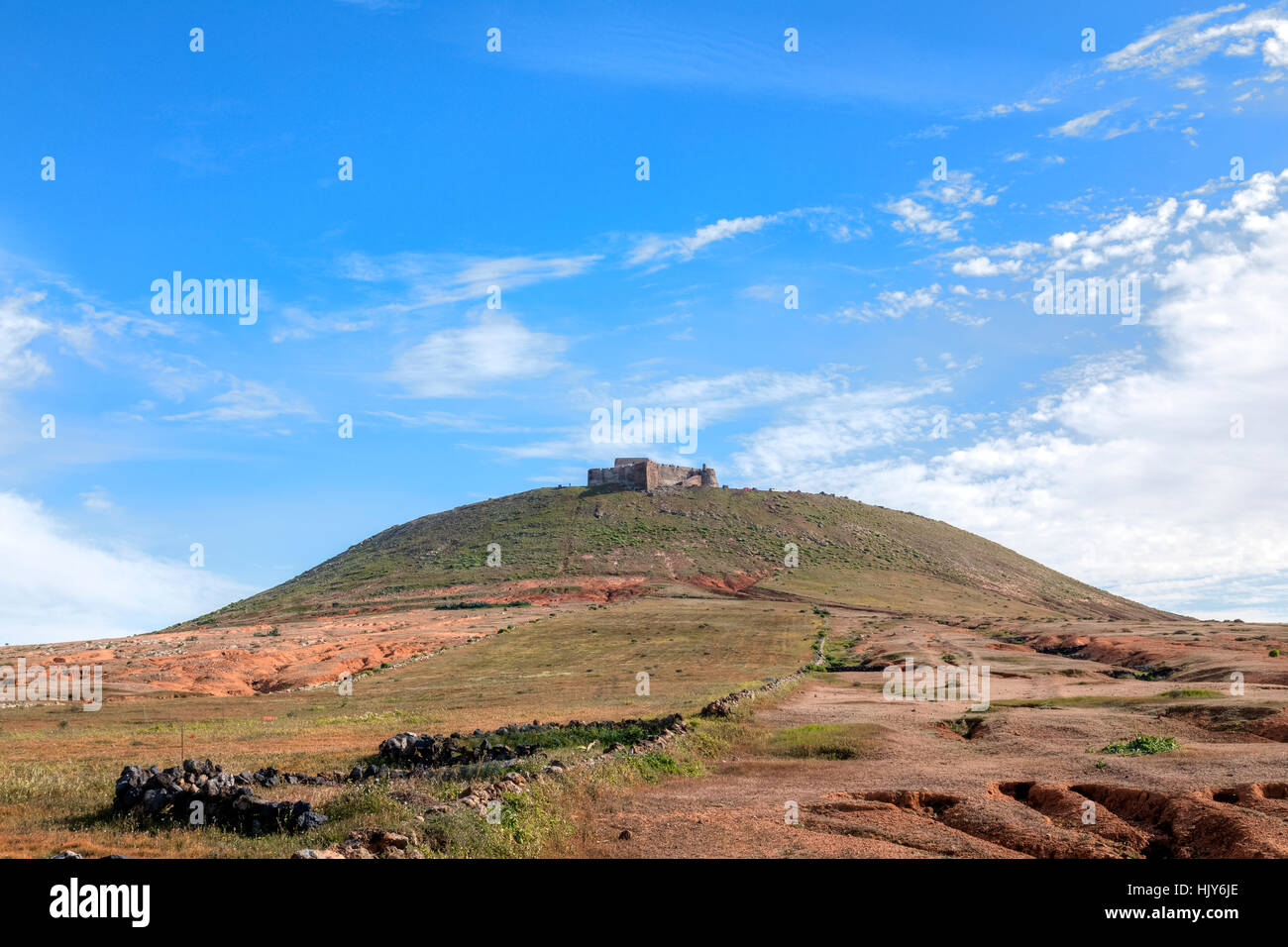 Castello di Santa Barbara, Teguise, Lanzarote, Isole Canarie, Spagna Foto Stock