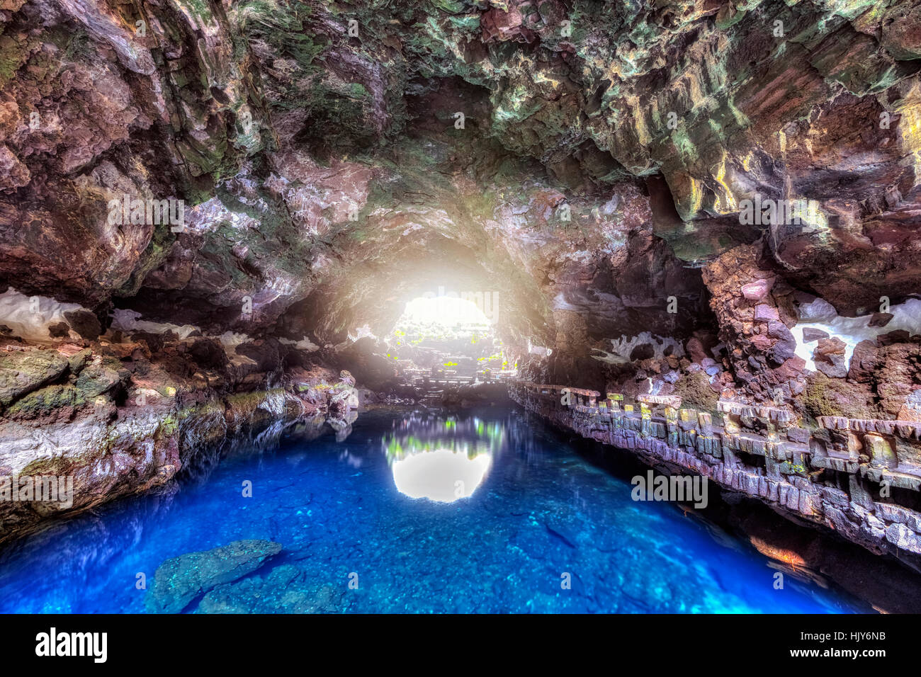 Jameos del Agua, Cesar Manrique, Lanzarote, Isole Canarie, Spagna Foto Stock