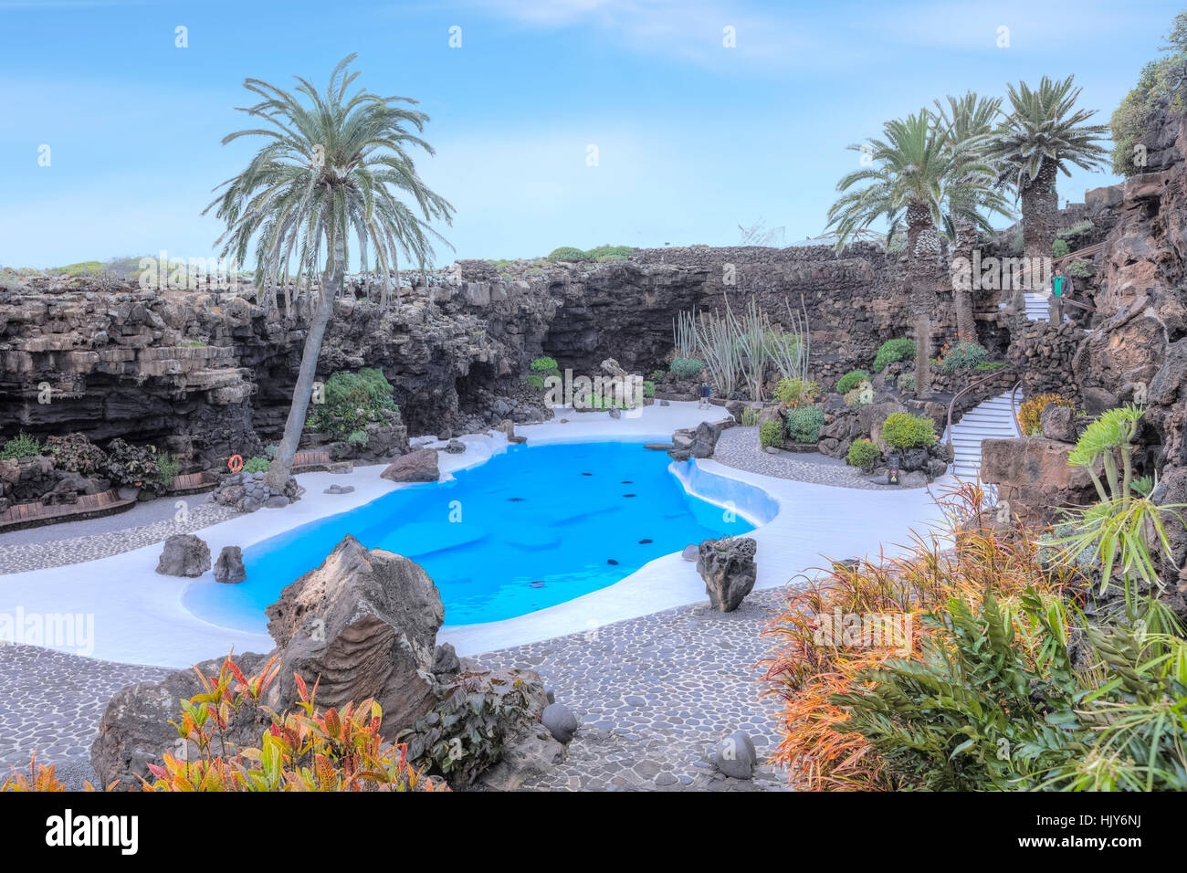 Jameos del Agua, Cesar Manrique, Lanzarote, Isole Canarie, Spagna Foto Stock